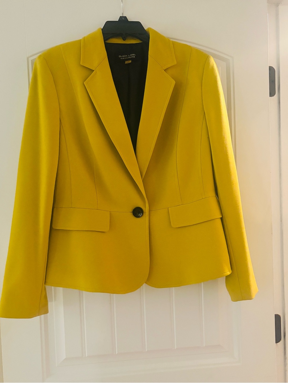 Black Label Bright Mustard Single-Button Blazer